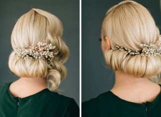 Wedding Hair With Flowers & jewels : Lexi