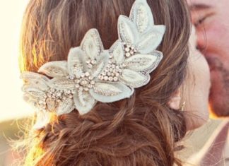 Wedding Hair With Flowers & jewels : Lindo peinado…