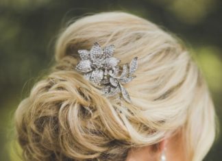 Wedding Hair With Flowers & jewels : Love this updo | Photography: Michelle Scott Photography – www.michellescott… …