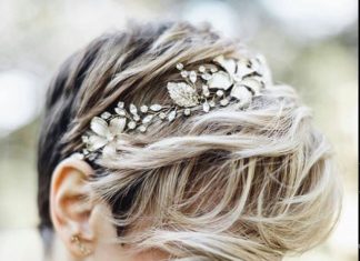 Wedding Hair With Flowers & jewels : Photo from nothingbutpixies…