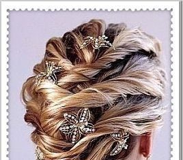 Wedding Hair With Flowers & jewels : Photo via Project Wedding