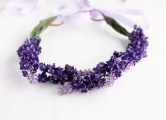 Wedding Hair With Flowers & jewels : Purple Floral Crown, Spring Head Wreath, Flower Girl Halo, Boho Floral Crown, Wo…