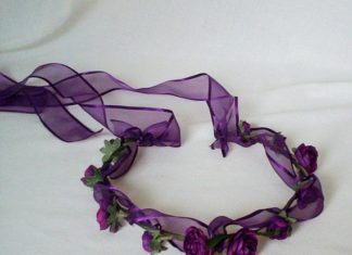 Wedding Hair With Flowers & jewels : Purple Flower Crown Hair Accessories Purple Passion by AmoreBride, $52.00…