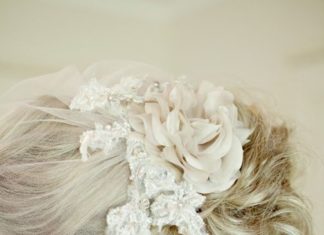 Wedding Hair With Flowers & jewels : Romantic Updo for Elegant Women – wedding updo – wedding hairstyle…