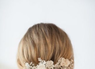 Wedding Hair With Flowers & jewels : romantic wedding hairstyles | sodazzling.com – Destination wedding in Thailand #…