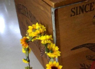 Wedding Hair With Flowers & jewels : Sunflower Bridal Floral Crown Woodland Rustic Hair wreath Bridal headpiece yello…