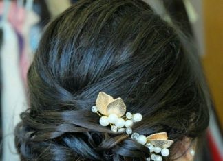 Wedding Hair With Flowers & jewels : Thick hair w/ accessories…