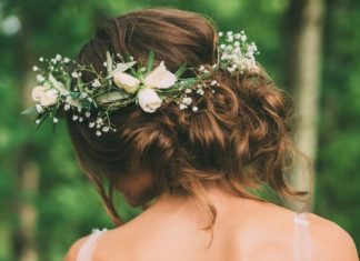 Wedding Hair With Flowers & jewels : This flower crown is perfection for a wedding….