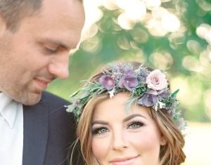 Wedding Hair With Flowers & jewels : This makeup. An ever so slightly darker lip. And a teeny bit more contouring at …