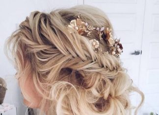 Wedding Hair With Flowers & jewels : Ulyana Aster Long Wedding Hairstyles & Updos 4 / www.deerpearlflow……