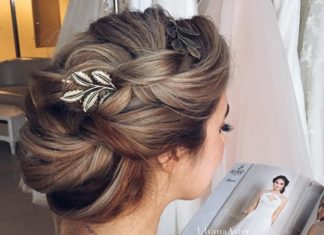 Wedding Hair With Flowers & jewels : Ulyana Aster on Instagram: “Hair #UlyanaAster MASTER CLASS salon @wedding_chic_ Model: @tata_rovshenli”