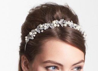 Wedding Hair With Flowers & jewels : Untamed Petals by Amanda Judge ‘London’ Headband available at #Nordstrom…