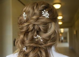 Wedding Hair With Flowers & jewels : wedding hair comb…