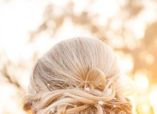 Wedding Hair With Flowers & jewels : Wedding Hairstyle Inspiration – MODwedding