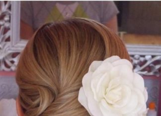 Wedding Hair With Flowers & jewels : Wedding up do Hairstyle…
