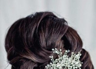 Wedding Hair With Flowers & jewels : Wedding Updos – Belle The Magazine…