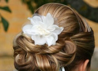 Wedding Hair With Flowers & jewels : Wedding Updos With Veil Underneath…