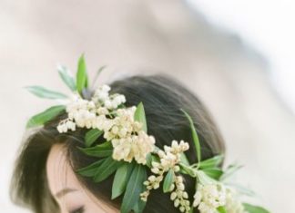Wedding Hair With Flowers & jewels : Wildly romantic Santa Barbara engagement: www.stylemepretty… | Photography: ww…