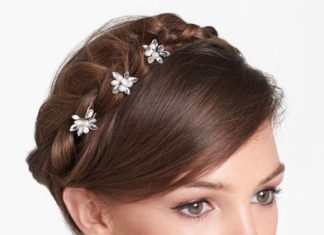 Wedding Hair With Flowers & jewels : 'Kyle' Hairpins (Set of 3)…