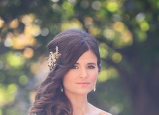 Wedding Hair With Flowers & jewels : Wedding hairstyle idea; Photographer: Bryan Jonathan Weddings…