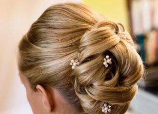 Wedding Hair With Flowers & jewels : Bridal Hair Pins,SET OF 6,Pearl & Rhinestone Hairpins,Bridal Hairpiece,Brida…