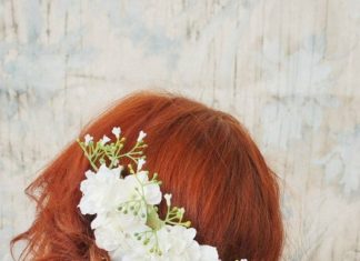 Wedding Hair With Flowers & jewels : I think my hair would fall out of this style pretty quickly, but it's beauti…