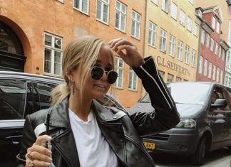 Street Style : streetstyleplatform:Black Leather Jacket