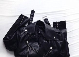 Street Style : Black Leather Jacket