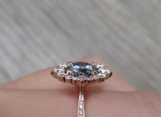 Engagement Rings & Wedding Rings : Grey Moissanite Engagement Rings To Obsess Over ~ Dark Grey Moissanite Engagemen…