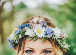 Wedding Hair With Flowers & jewels : …