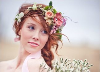 Wedding Hair With Flowers & jewels : Flower Crown…