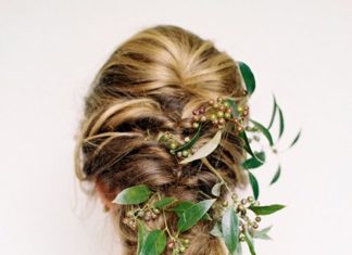Wedding Hair With Flowers & jewels : Romantic Braids with Flowers | Brides.com…