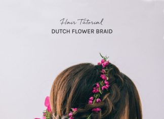 Wedding Hair With Flowers & jewels : diy floral dutch braid…
