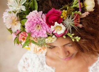 Wedding Hair With Flowers & jewels : ….