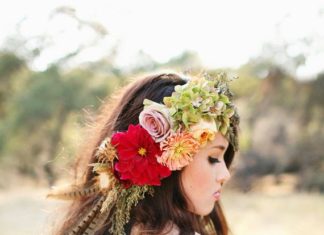 Wedding Hair With Flowers & jewels : Bridal flower crown…