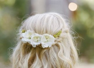 Wedding Hair With Flowers & jewels : …
