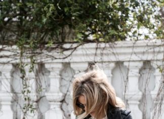 Street Style : streetstyleplatform:
Black Leather Jacket