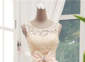 Short Wedding Dresses : Homecoming Dress,Lace Homecoming Dresses,Short Prom Gown,Champagne Homecoming Go…