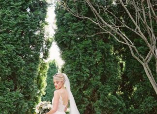 Beautiful Brand Wedding Dresses : Aline lace Christos wedding dress: www.stylemepretty… Photography: Michael and…