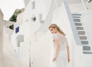 Beautiful Brand Wedding Dresses : Beaded illusion back wedding dress: www.stylemepretty… Photography: KT Merry -…
