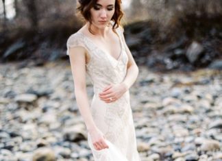 Beautiful Brand Wedding Dresses : Beaded Sarah Janks wedding dress: www.stylemepretty… Photography: Belle Garden…