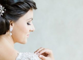 Beautiful Brand Wedding Dresses : Beaded sleeve Anna Campbell wedding dress: www.stylemepretty… Photography: Kib…