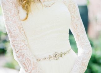 Beautiful Brand Wedding Dresses : Boho long sleeve lace wedding dress: www.stylemepretty… Photography: Vitor Lin…