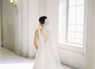 Beautiful Brand Wedding Dresses : Chic aline Pronovias wedding gown: www.stylemepretty… Photography: Meghan Meha…