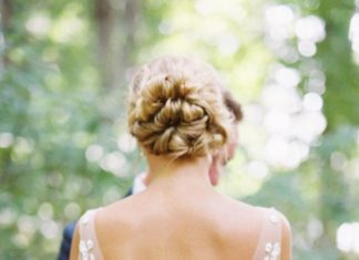 Beautiful Brand Wedding Dresses : Elegant embroidered illusion neckline wedding dress: www.stylemepretty… Photog…