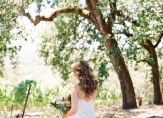 Beautiful Brand Wedding Dresses : Elegant trumpet lace wedding gown: www.stylemepretty… Photography: Jessica Bur…