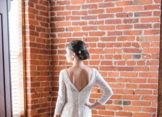 Beautiful Brand Wedding Dresses : Elegant unique wedding dress: Wedding Dress: David’s Bridal – www.stylemepretty….