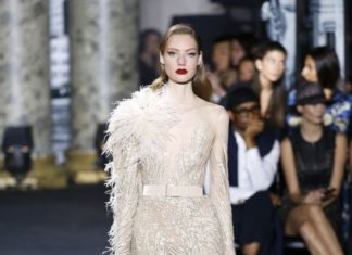 Beautiful Brand Wedding Dresses : Elie Saab feather long sleeve wedding gown: www.stylemepretty……