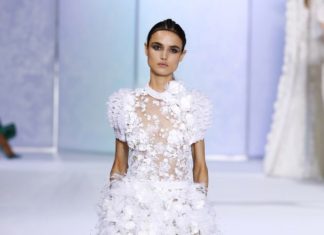 Beautiful Brand Wedding Dresses : Feather Ralph & Russo midi wedding dress: www.stylemepretty……