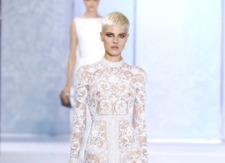 Beautiful Brand Wedding Dresses : Front slit embroidered Ralph & Russo wedding dress: www.stylemepretty……